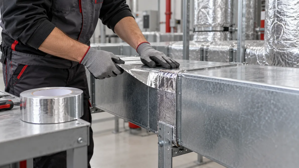 HVAC & Insulation tape application environment