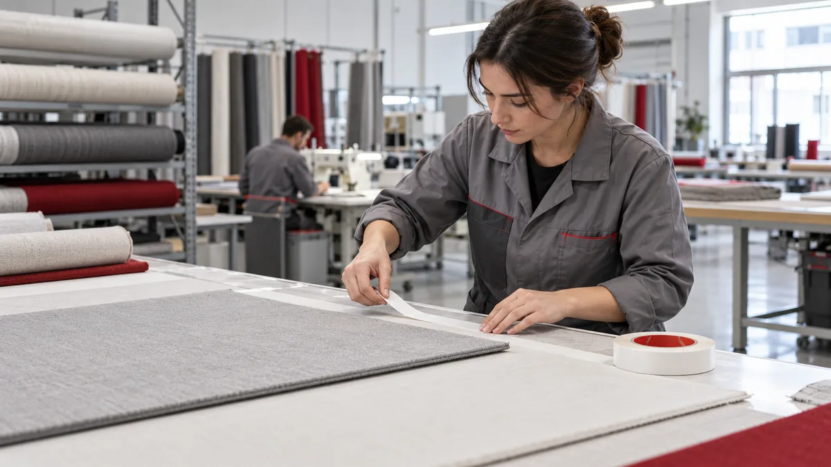 Textiles tape application environment