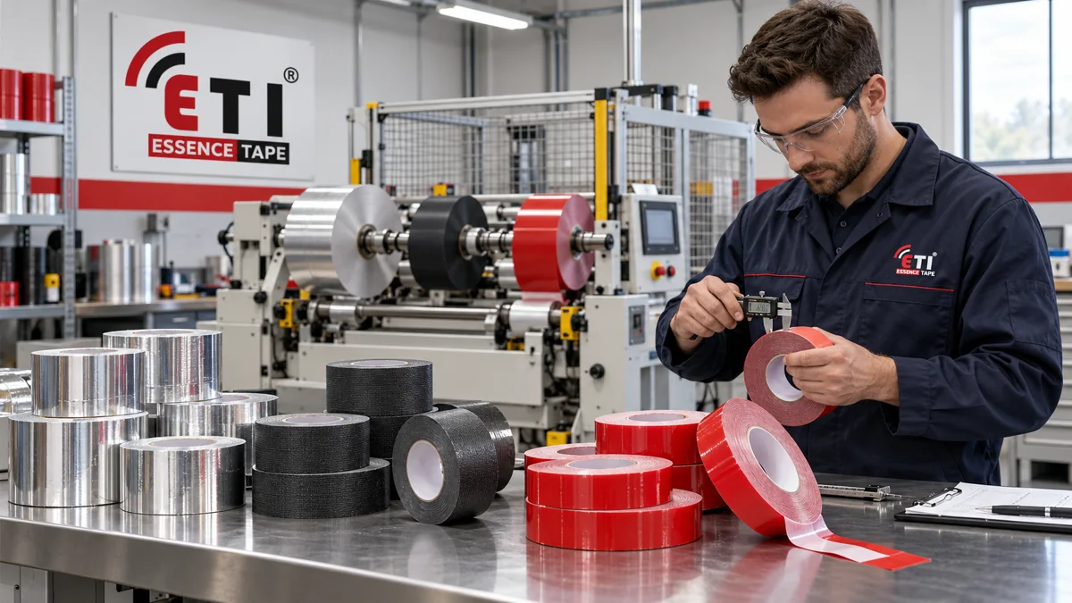 Specialty tape finishing manufacturing concept